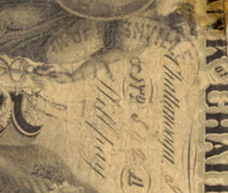 $5 G-817A Bk Nashville stamp on G-89